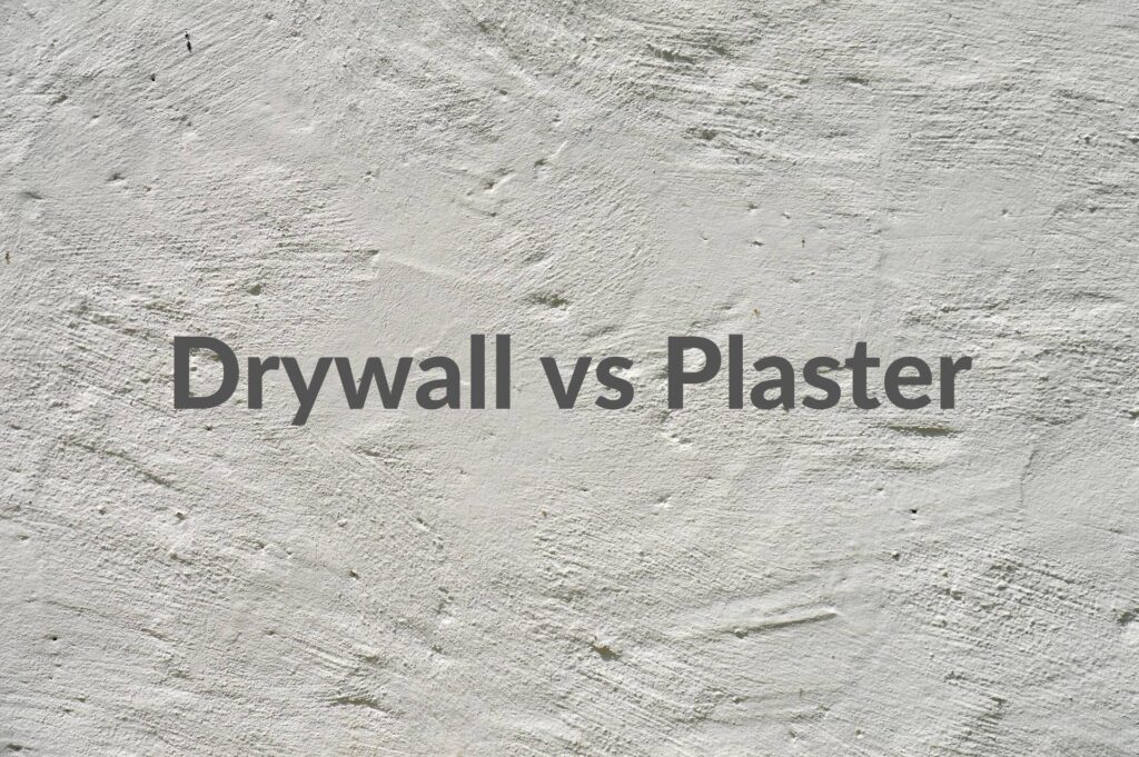 plaster vs drywall compound